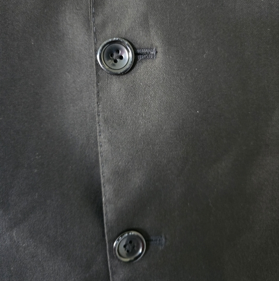 Tiglio Luxe Blazer Sports Coat Men 44R Black Silk Wool Italian 2button - Picture 4 of 12